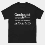 Geologist Rock Star Definition Funny Tee - Geologist The Other Kind of Rock Star Definition T-Shirt in Black
