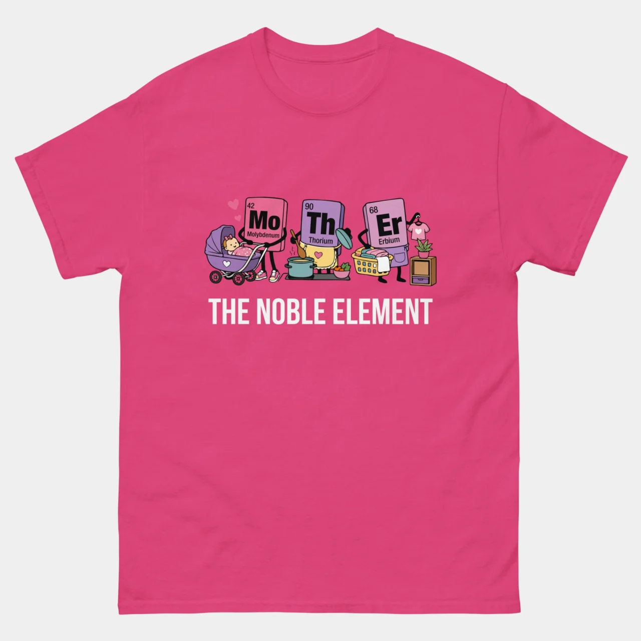 Mother The Noble Element Chemistry Tee - Periodic Table Chemistry T-Shirt in Pink